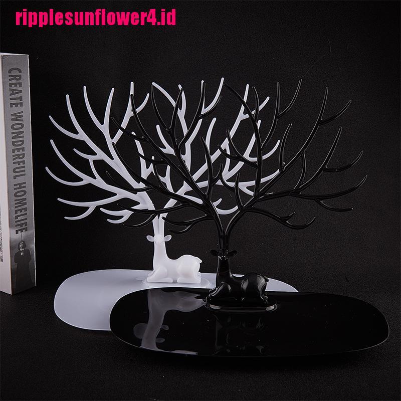 Display Perhiasan Kalung Anting Cincin Dan Gelang Bentuk Pohon Rusa