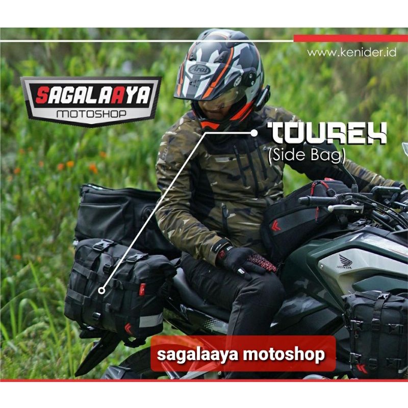 side bag tas samping touring sidebag motor adventure kenider honda cb150x crf 250 rally versys 250 6