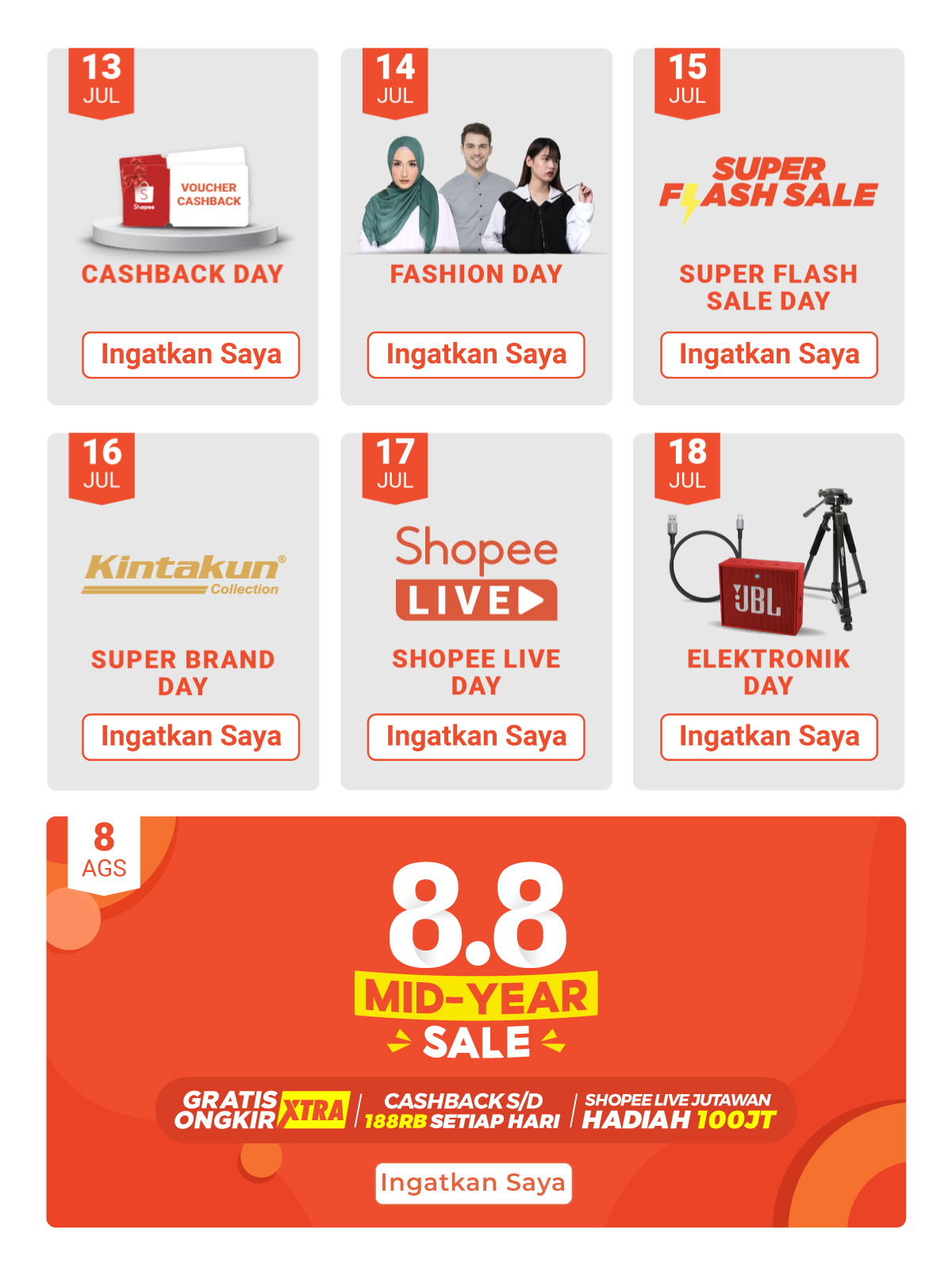 8.8 Mid Year Sale | Shopee Indonesia