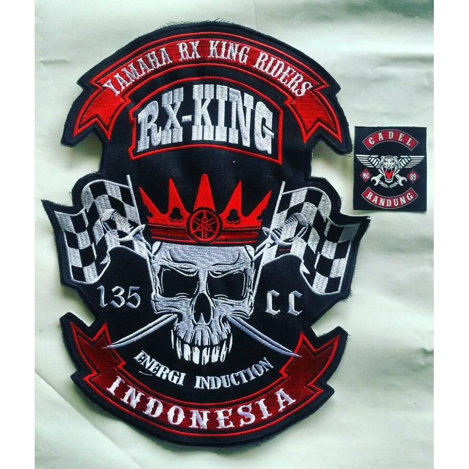 Emblem RX-KING Emblem Bordir Yamaha RX-KING Emblem Punggung RX-KING Emblem Bordir Punggung RX-KING