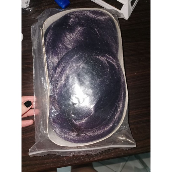 Wig mona genshin impact twintail ungu purple violet base cosplay