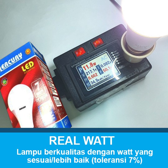 MERCURY LIGHTNING 7W Bohlam LED A Bulb Lampu LED 7 Watt 7 W GARANSI 3 THN ORIGINAL