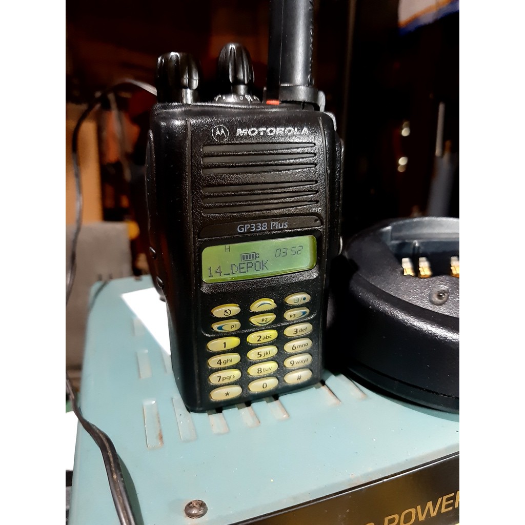 Ht Motorola Gp338 Plus Frekuensi UHF Low Band 350Mhz