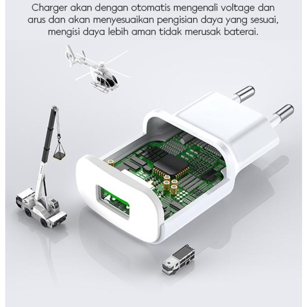 Vivan Qualcomm 3.0 Charger Quickcharge Adaptor + Kabel Data Type C