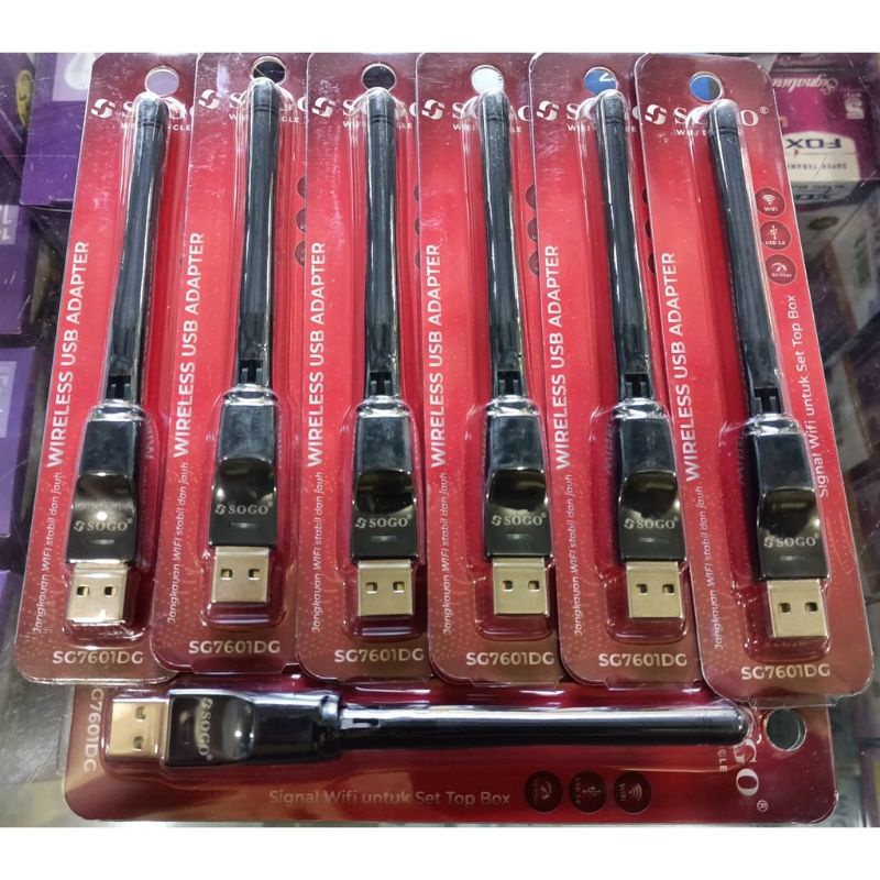 WIFI DONGLE SOGO SG7601DG 150Mbps /5dBi SIGNALWIFI UNTUK SET TOP BOX STB WIRELESS USB ADAPTER