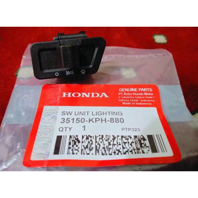 Tombol Saklar Lampu supra x 125 Beat Old