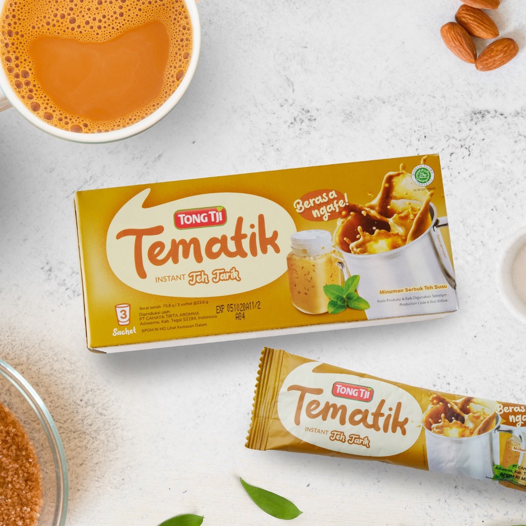 Tong Tji Tematik Teh Tarik 3s, per Karton isi 24 pack