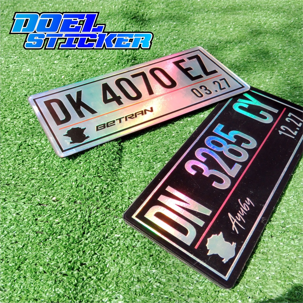 PLAT MOTOR AKRILIK HOLOGRAM KEREN