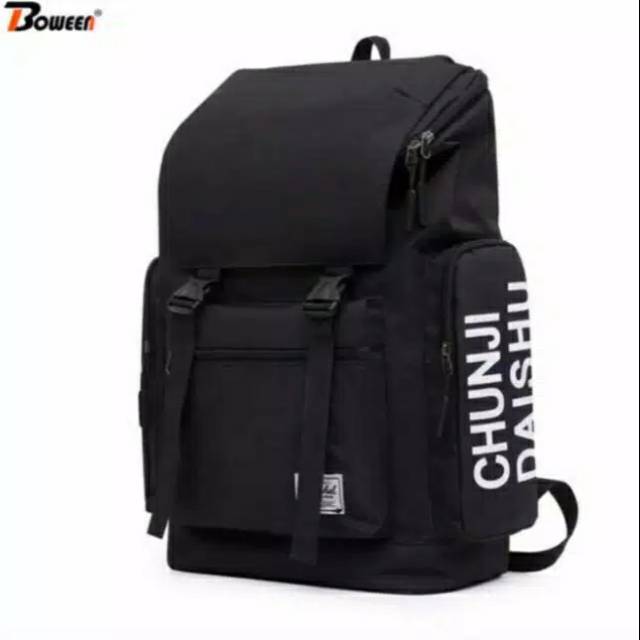 TAS RANSEL PRIA CHUNJI/TAS LAPTOP/BACKPACK MULTIFUNGSI