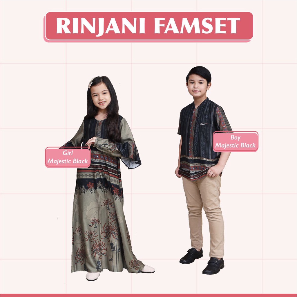 READY STOCK Rinjani Family Set Majestic Black GIRL &amp; BOY