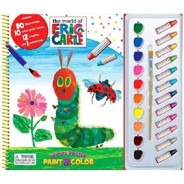 Jual Phidal Deluxe Poster Paint And Colour Book Eric Carle Shopee