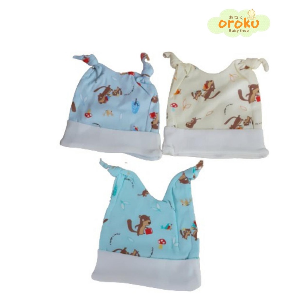 TOPI BAYI 2 IKAT FULL PRINT RY110440 / TOPI BAYI