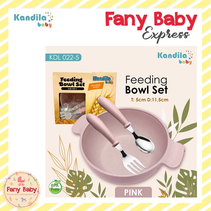 KANDILA BABY CUTLERY SET (BOWL + STAINLESS SPOON &amp; FORK) / KDL022-5