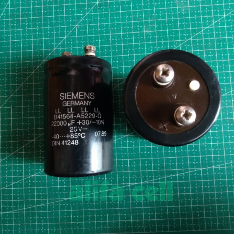 sepasang elko original SIEMENS GERMANY 22000uf 25v