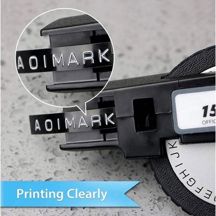 TOOL  Mesin Pembuat Label Manual Mini Portabel Diy 3d Embossing Label Writer Bahan Plastik Pvc 9mm Label Huruf