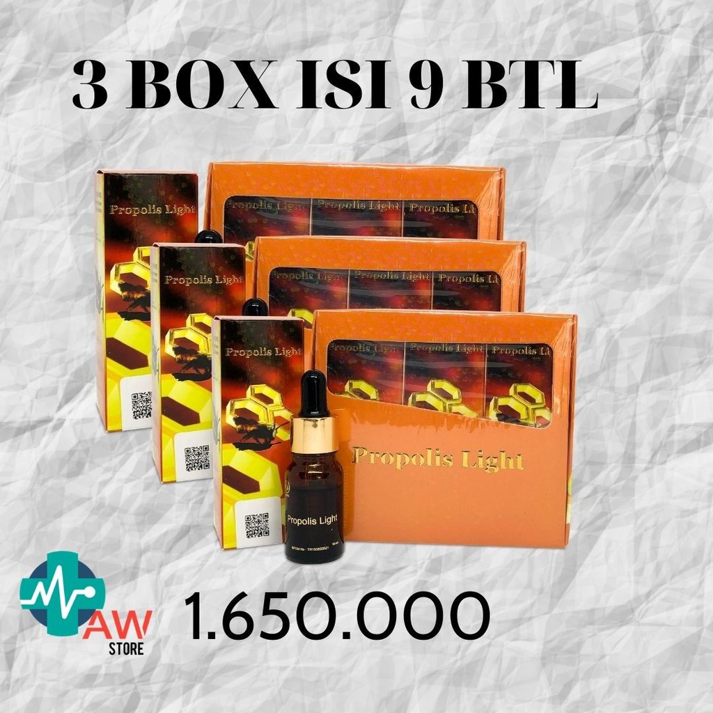 

Propolis Light Obat Jantung/Stroke/Kanker/Sariawan/Diabetes/Infeksi usus/Kolesterol