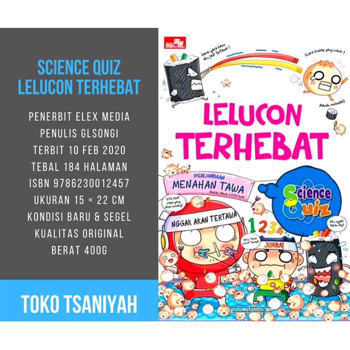 Buku Komedi Science Quiz Lelucon Buku Hobi Humor Entertainment Hiburan