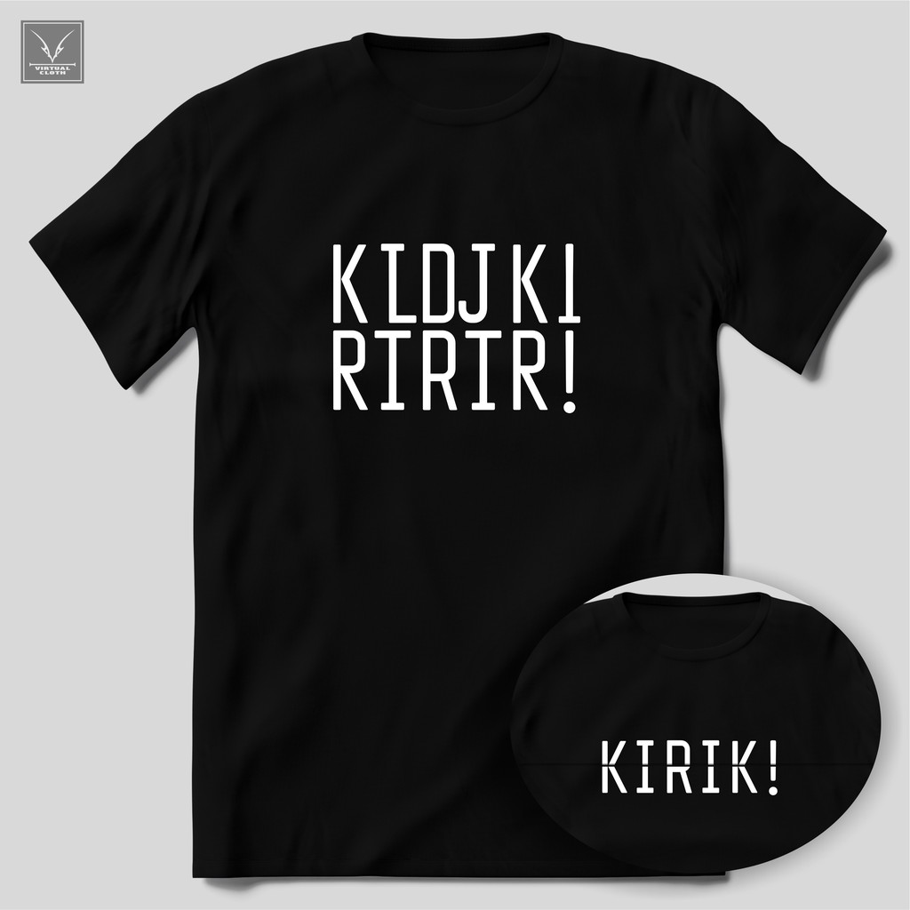 Kaos ilusi KIRIK cirebon / baju tekuk lipat kata / bahasa traditional jawa