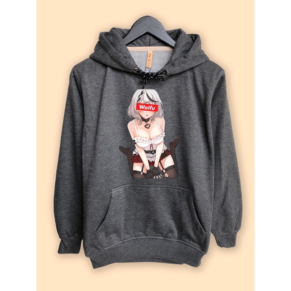 Jaket Hoodie Anime Waifu Sakamata Chloe Hololive