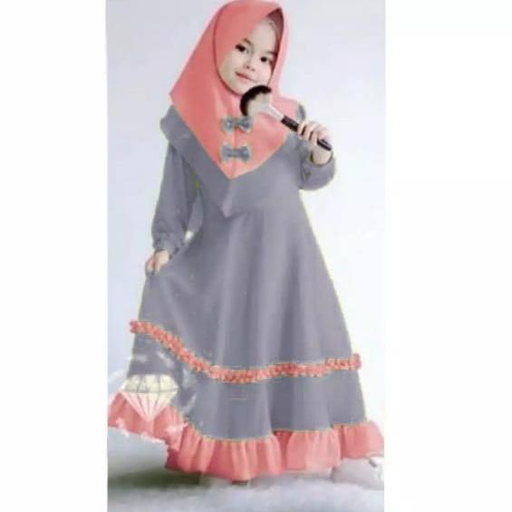 RBA (COD) Firza kids/UMUR 2-10 TAHUN Size S | M | L | XL/Gamis anak /syari anak termurah [ay -89]