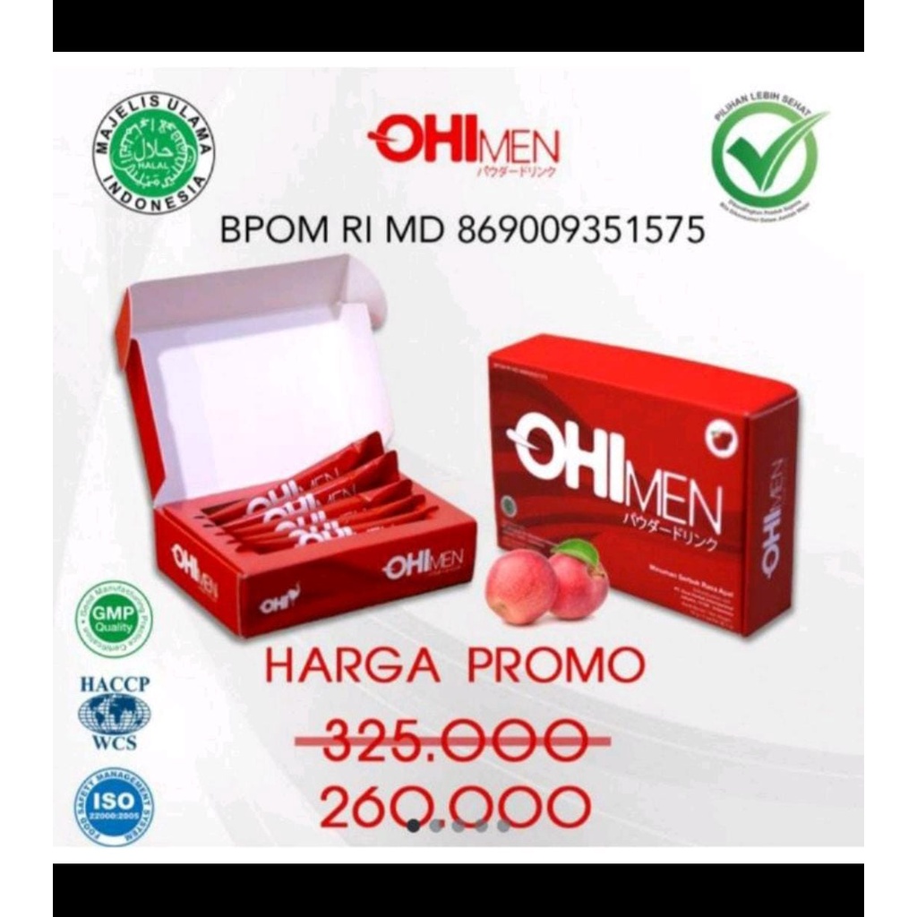 OHImen Minuman Suplemen Serbuk Herbal Pria Stamina & Vitalitas BPOM 100% Original