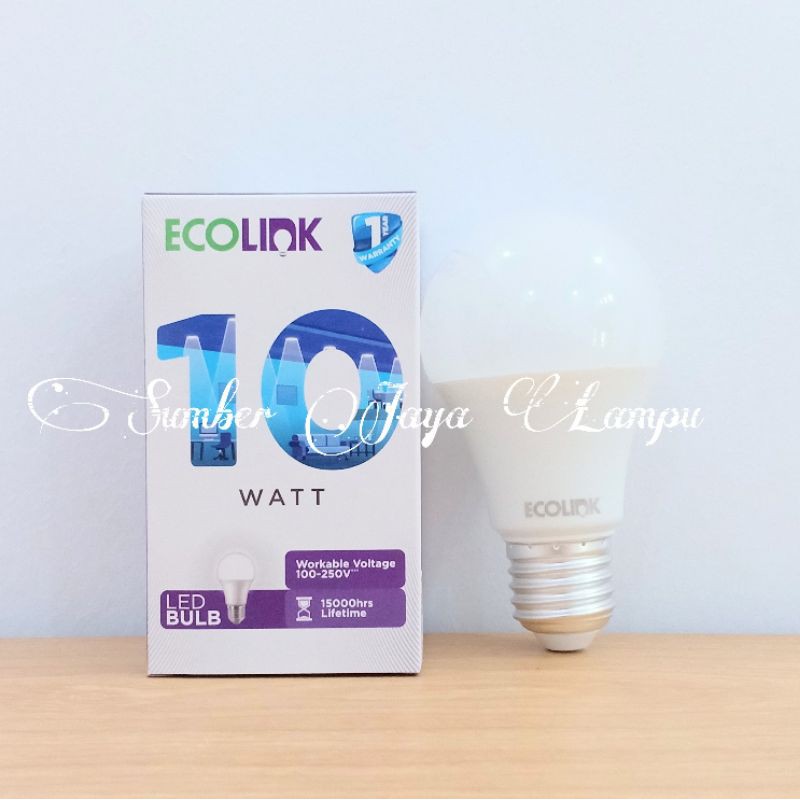 EcoLink LED 10 Watt Cahaya Putih