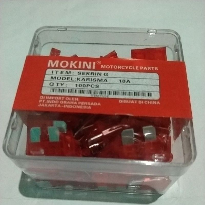 10 biji sikring sekring kotak besar 10 A sikring tancap kotak besar 10A sekring besar tancap 10A