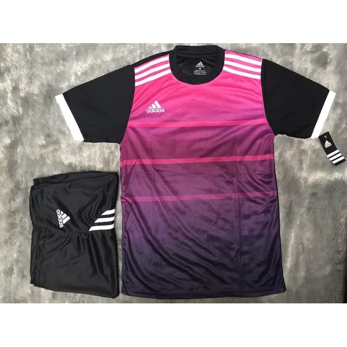 Termurah Setelan Stelan Futsal Jersey Baju Kaos Adidas Tribal Grade Ori Lokal |