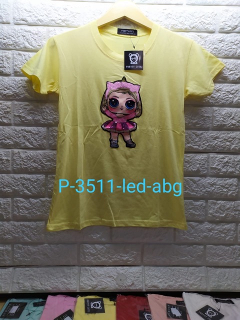 KAOS LED ANAK PROMO 3 PCS = 98.000 / KAOS LAMPU COWOK CEWEK