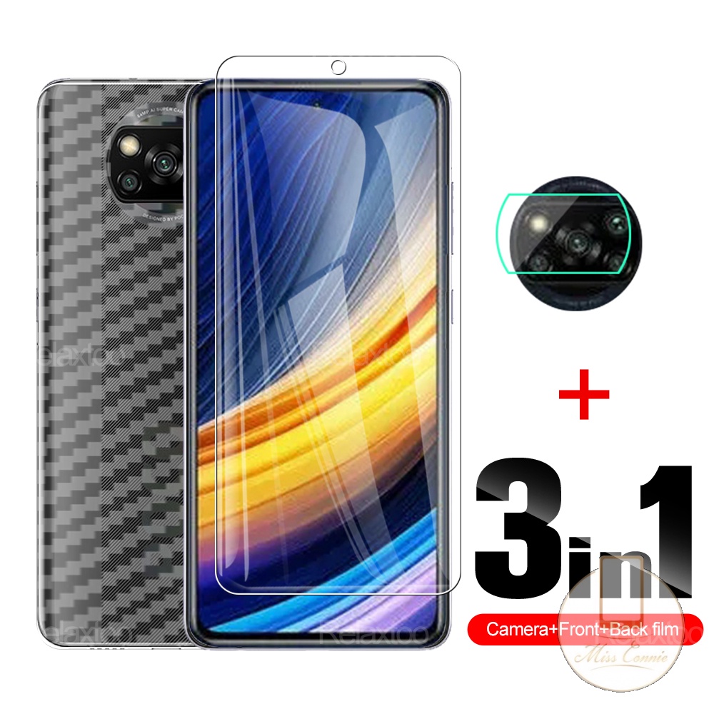 3in1 Pelindung Layar Tempered Glass Untuk Redmi 9 / 9A / 10 / 10C / 10A / 9T / 9 / 8 / 8A / Pro / Note 10 / 11 / Pro / 9S / 11s / Note7 / M4 / M3 / X3 NFC Pro Film Pelindung Layar Untuk Nintendo Switch