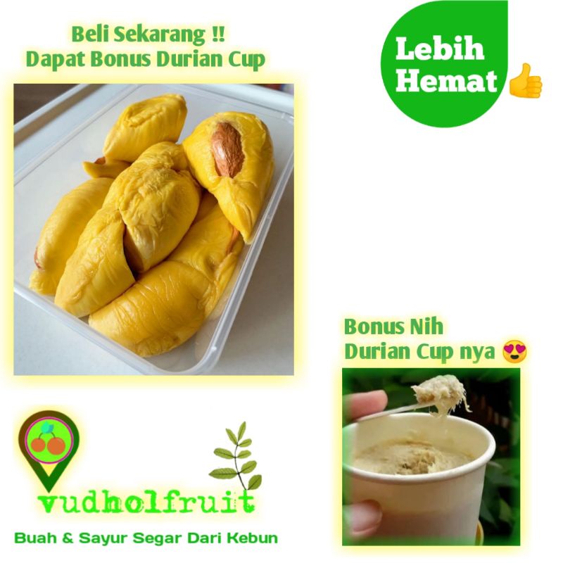 

PAKET 2 BOX durian SUPER / DURIAN MONTONG PREMIUM QUALITY
