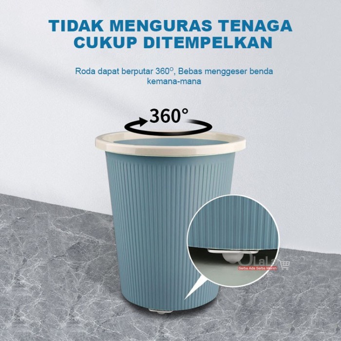 FMFIT RODA TEMPEL 360 PUTAR STAINLESS FURNITURE STORAGE BOX BIN UNIVERSAL