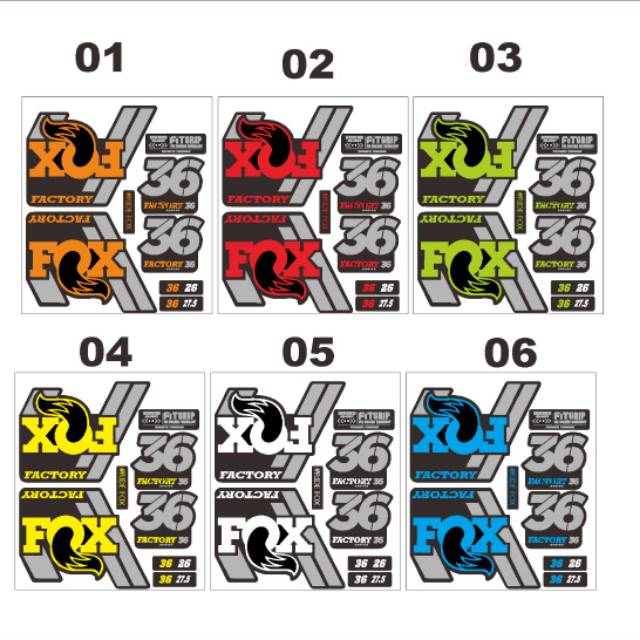 stiker.. Decal fork fox 36 all size