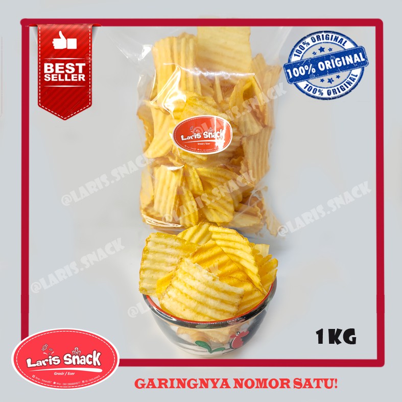 

Keripik Singkong Keju Chips Tes Kiloan Curah 1000gr