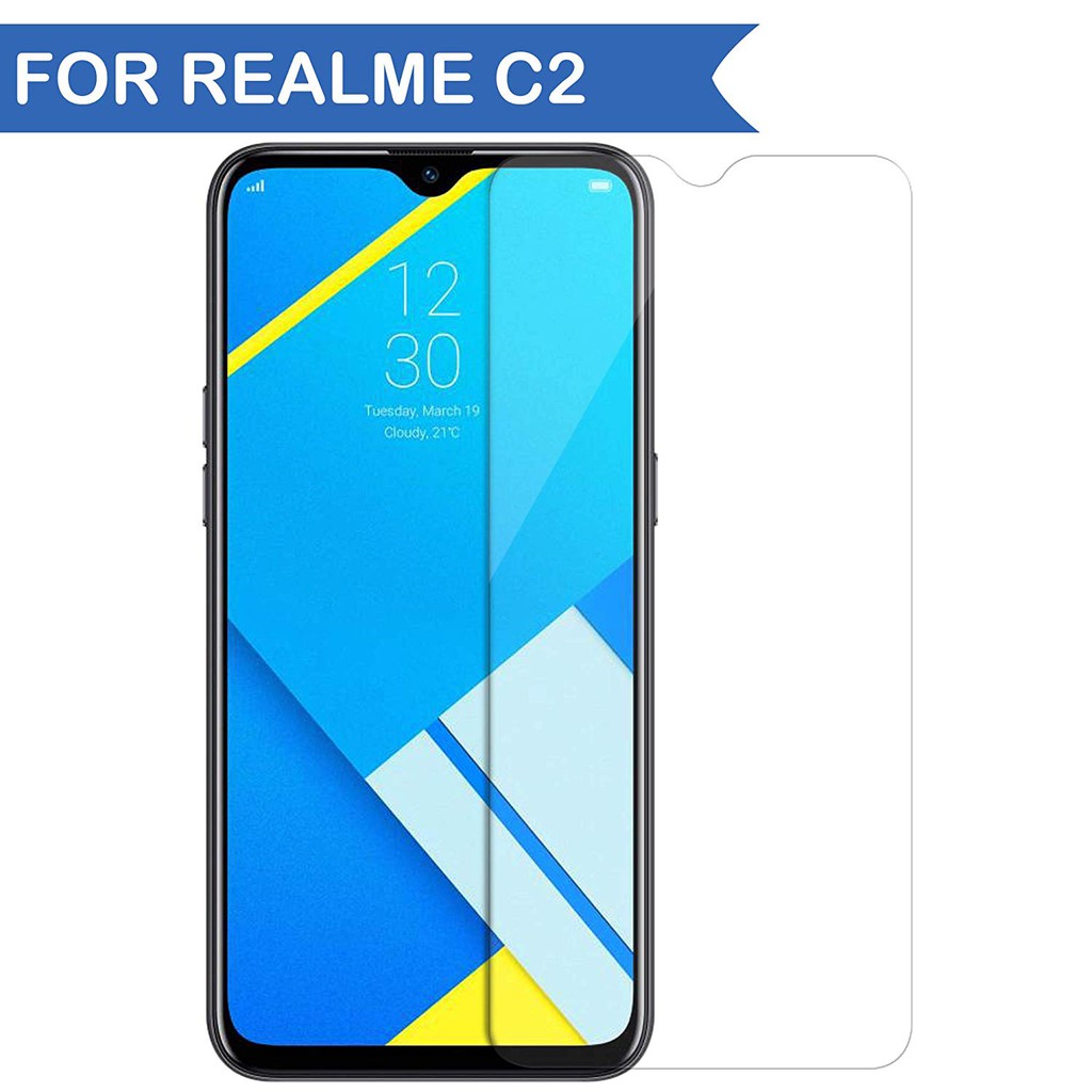 Tempered Glass Realme C1 C2 C3 C11 C12 C15 C17 C21 C21y C25 Screenguard Antigores Kaca Tempered Glass