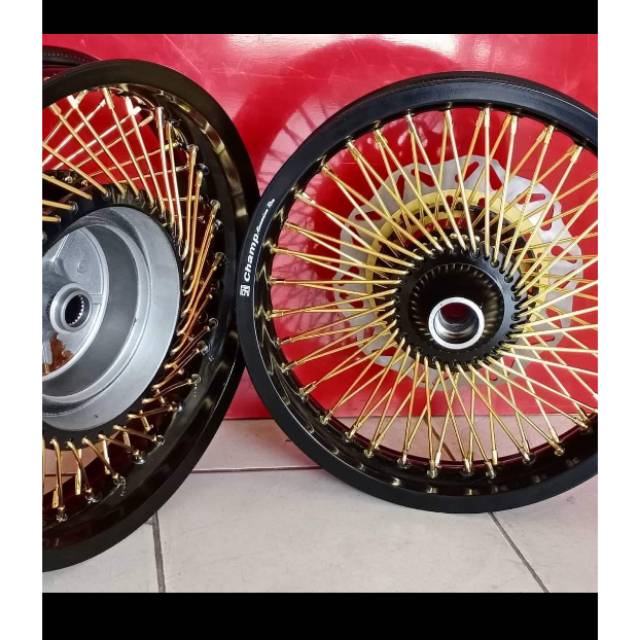 Paketan velg Jari Jari seribu Yamaha Nmax - N-max - Aerox 155 - Lexi  Ring 14