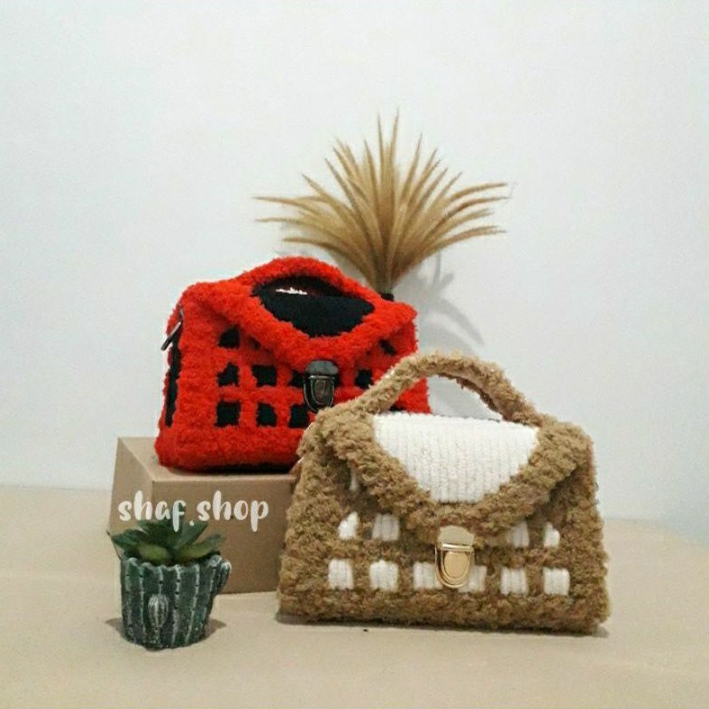 Plastic Canvas Bag DIY (model A)