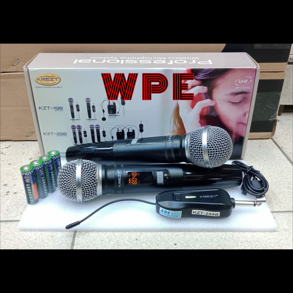 mic wireless krezt kzt 298b original kzt298b