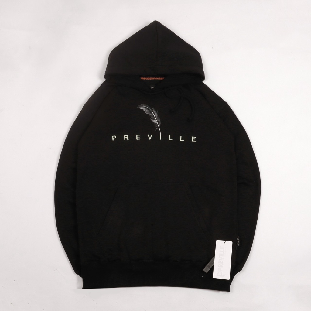 JAKET SWEATER HOODIE PREVILLE FEATHER GID SIMPLE UNISEX GOOD QUALITY