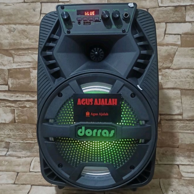 ✅cod speaker  bluetooth karaoke fleco f8606 bonus mic /// dorras 888 8,5 inch bonus mic karaoke wire