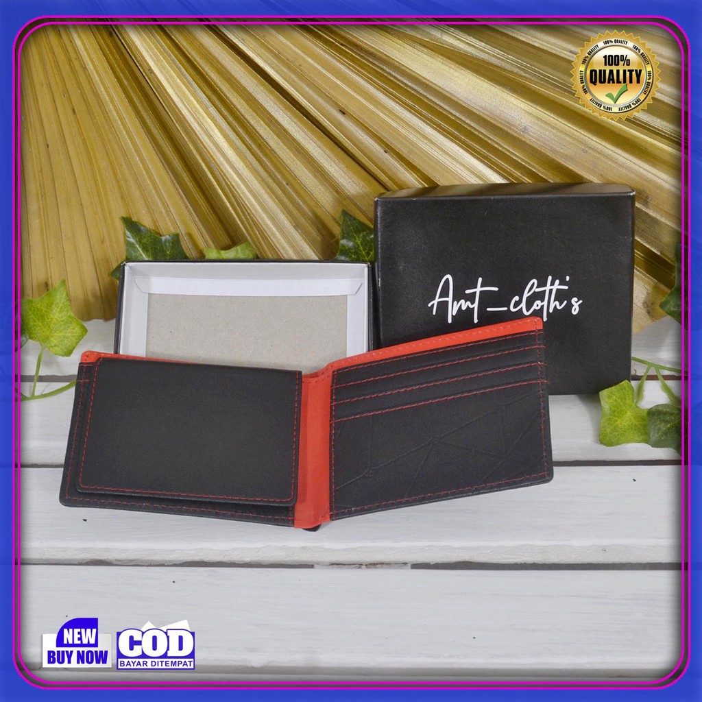 (TERLARIS) Dompet Kulit Sintetis Pria AMT Cloth Original Bayar di tempat