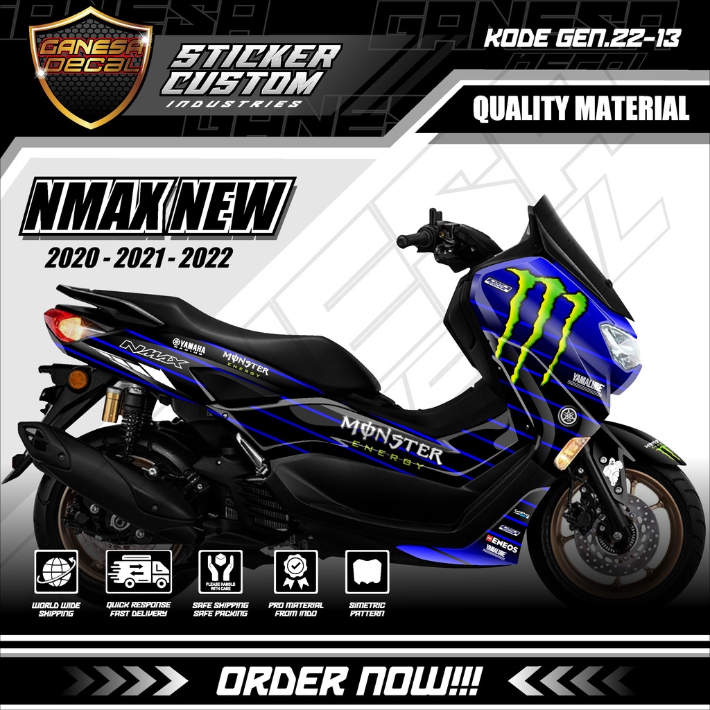 Decal Sticker Dekal Stiker Motor Yamaha New Nmax 2020 - 2021 - 2022 Facelift ABS - non ABS Fullbody 