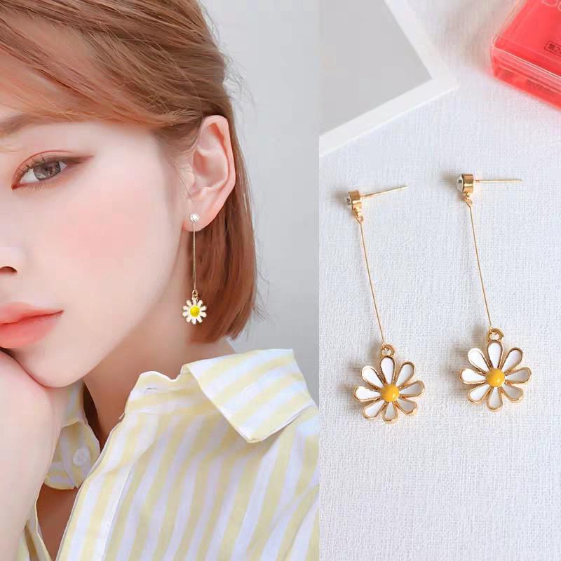 Anting Tusuk Motif Bunga Matahari Bahan Alloy Warna Kuning ...