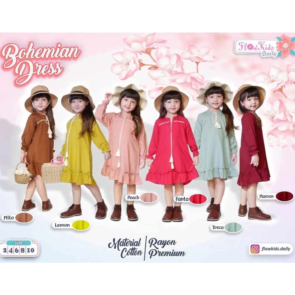 Tunik anak/Bohemian Dress