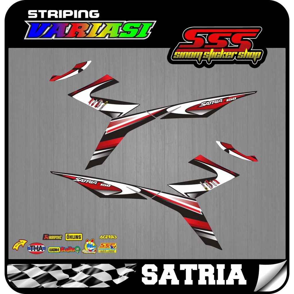 Decal Striping Satria FU FI Motif Road Race 01