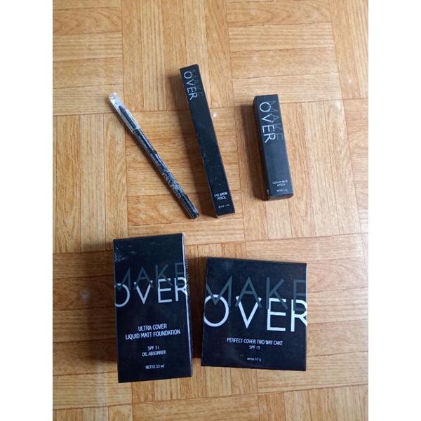 Make Over (Liq Matt Foundation, TWC, Ultra Matt Lipstick, Eyeliner Pencil, Eyebrow Pencil)