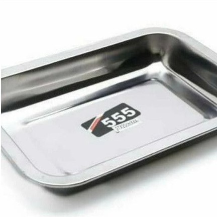 Nampan stainless steel 555 ukuran 40x30 cm