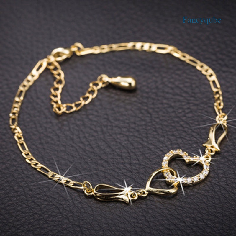 Gelang Tangan Sterling Silver 925 Dengan Kristal Zircon Untuk Wanita / Pernikahan