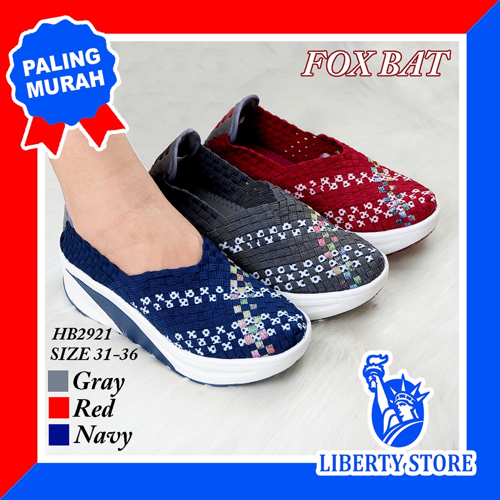 Sepatu Fashion Anak Cewek Rajut Anyaman FOXBAT HB2921