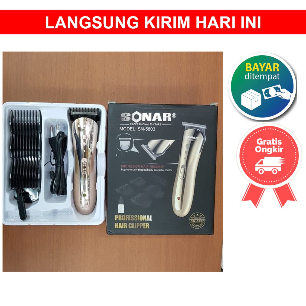 ALAT CUKUR RAMBUT Alat Mesin Potong Pangkas Cukur Rambut Ukir Detailer Sonar SN 5803 SN5803 SN-5803 